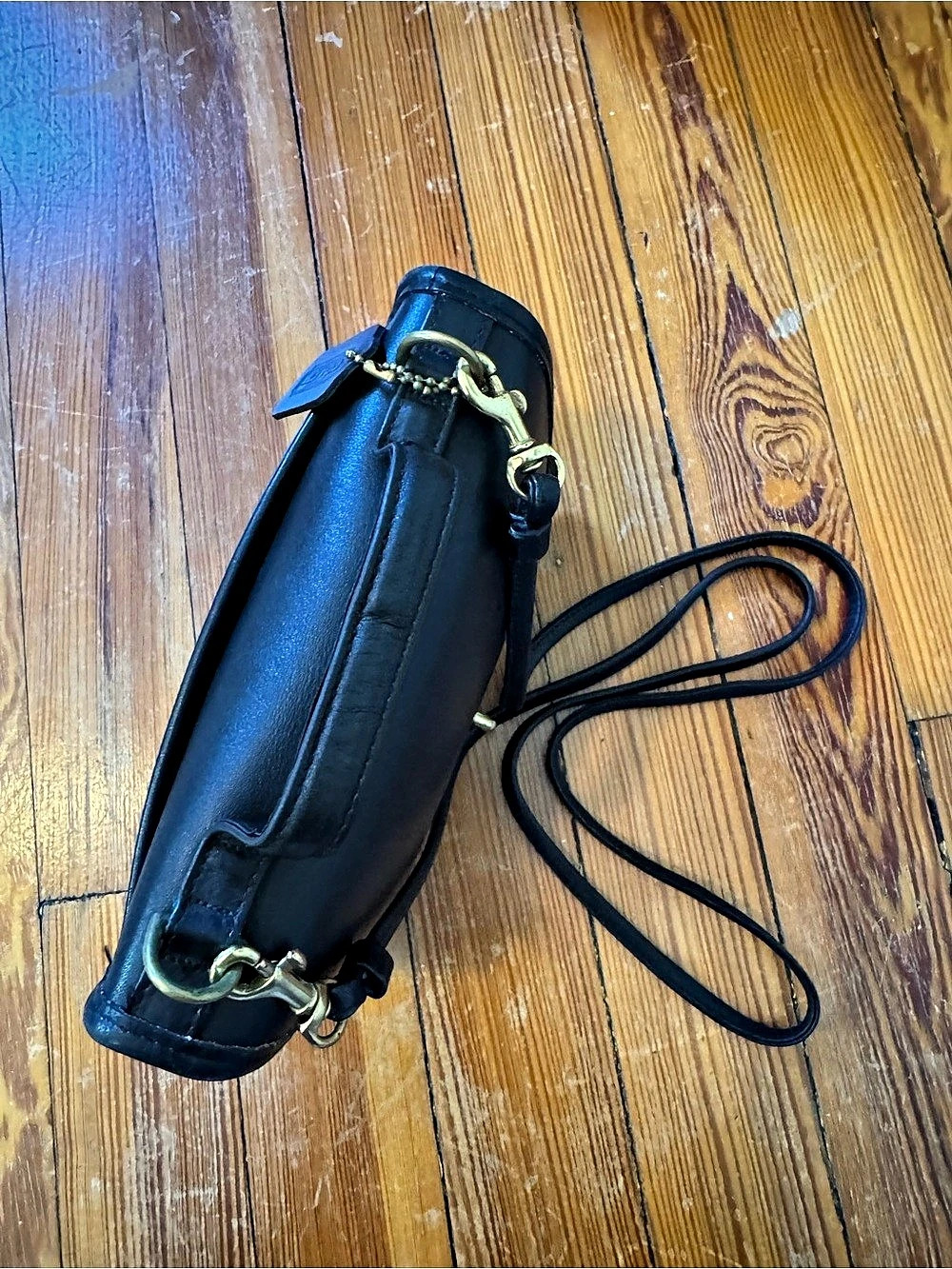 Vintage Coach Casino 9924 Black Leather Crossbody Bag USA 1995 - Picture 7 of 12
